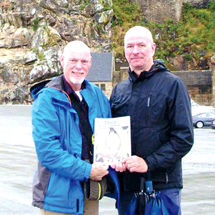 Paul Lindsey and Richard Gamble in Mont Saint Michel