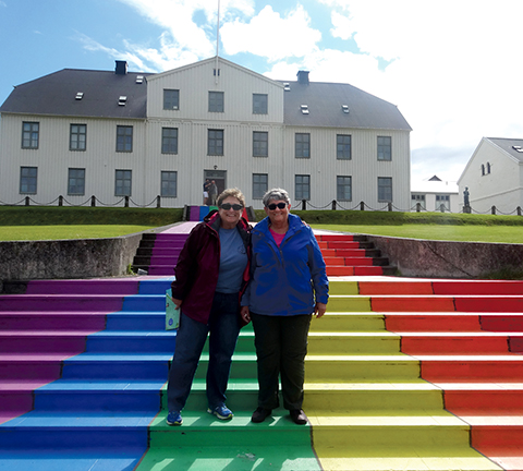 Fay and Bonnie in Reykjavik