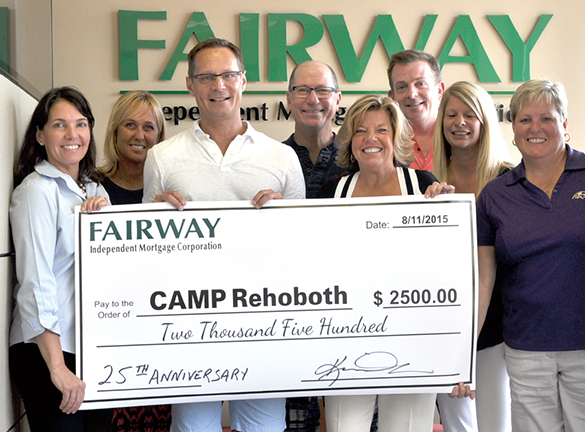CAMP Rehoboth 25th Anniversary Sponsor Fairway Independent Mortage