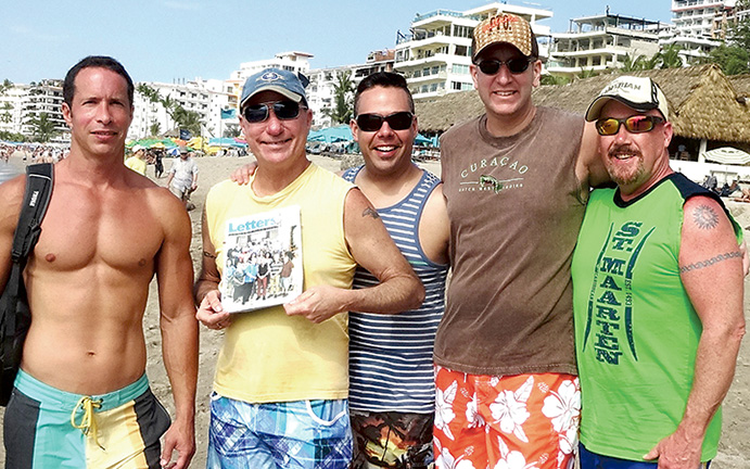 Fred Gray, Bob Hoffer, Jeffery Myers, Sean Albright and Max Dick in Puerto Vallarta, Mexico.