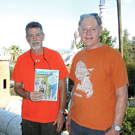 Ed Brubaker and Mike Gordy in Spain