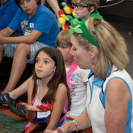 Janet Layden and Kids at CAMP Rehoboth Family Pride CAMP 2015