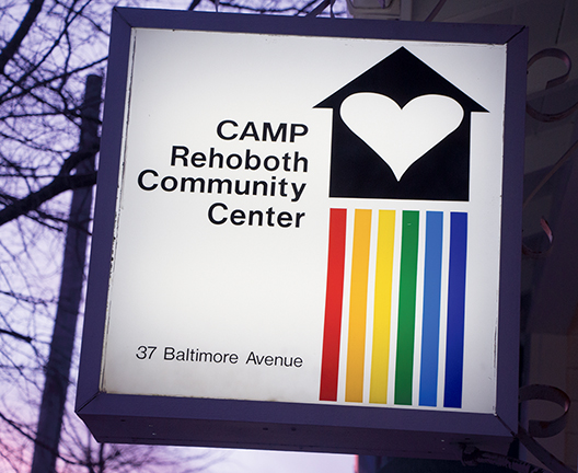 CAMP Rehoboth Community Center Sign