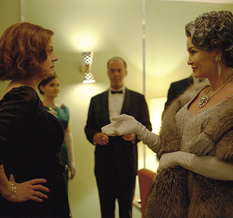 Susan Sarandon and Jessica Lange as Bette and Joan in Feud