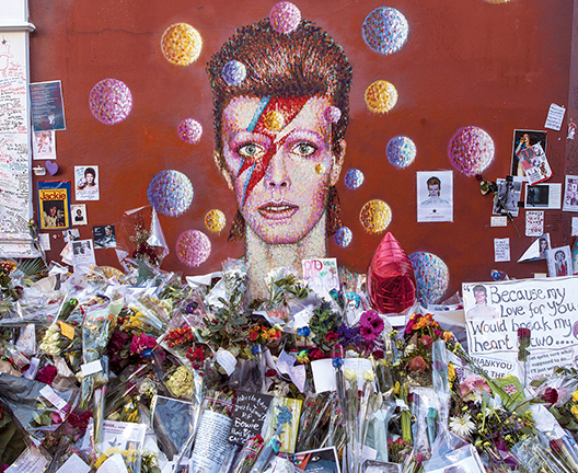 David Bowie Memorial Graffiti