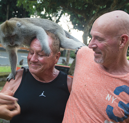 Monkey Forest, Bali with Ward Ellinger and Allen Jarmon