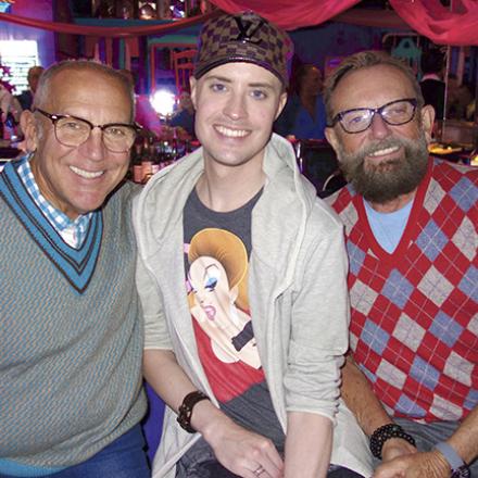 (left to right) David Herchik, Jeremy Bernstein, and Richard Looman at Freddie's Beach Bar