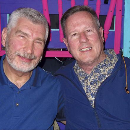 (left to right) Ray Kennedy and Rob Jennings at Freddie's Beach Bar