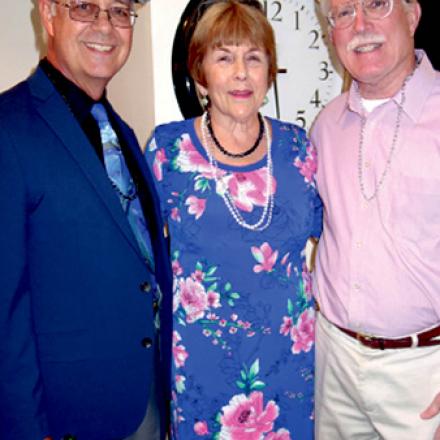 (left to right) Bob Stransky, Marilyn Bryant, and RB Mayor Stan Mills at Bad Hair Day 30th Anniversary Celebration