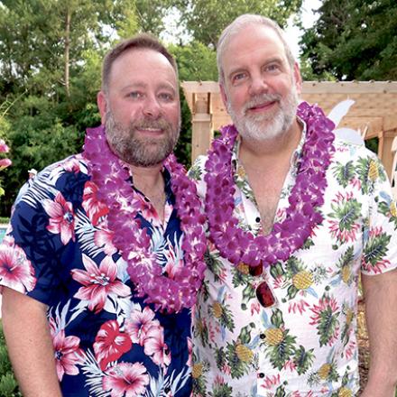 (left to right) Stephen Strasser and Steve Groeninger at Louie Luau