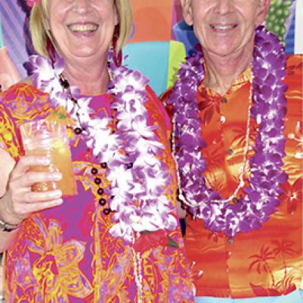 (left to right) Linda Busche and Murray Archibald at Louie Luau
