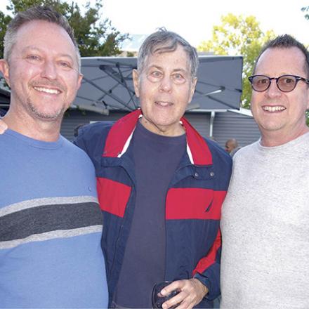 (left to right) Carlos Taylor, Peter Rosenstein, and Rob Robertson at Aqua