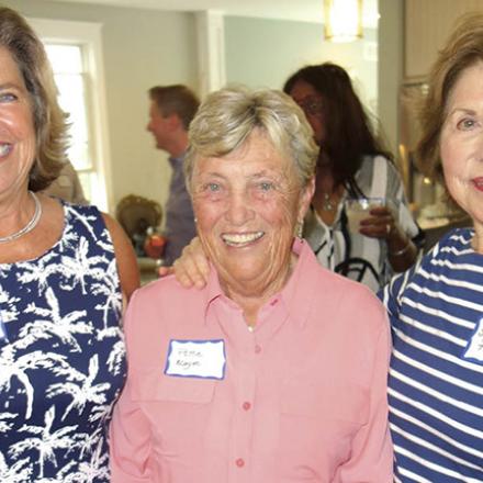 (left to right) Kimberly Grim, Patti McGee, and Sallie Forman at Reception for DE Lt. Gov. Bethany Hall-Long