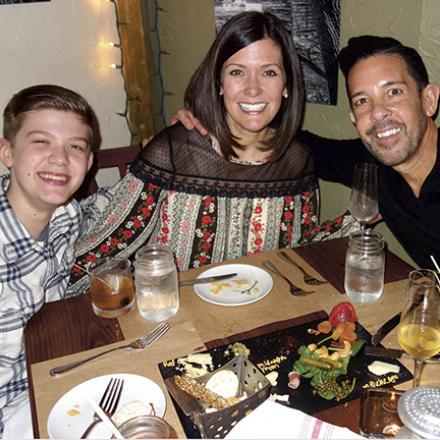 (left to right) Cameron Mandalas, Sarah Mandalas, and Glenn Mandalas at Salt Air Restaurant
