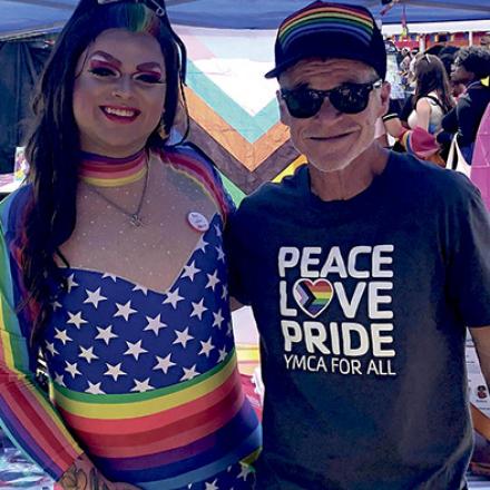 (left to right) Scarlett Masters and Jim King at Delaware Pride