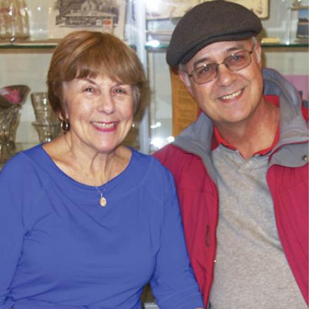 (left to right) Marilyn Bryant and Bob Stransky at Rehoboth Historical Society - 150 Anniversary Celebration of Camp Meeting Foundation